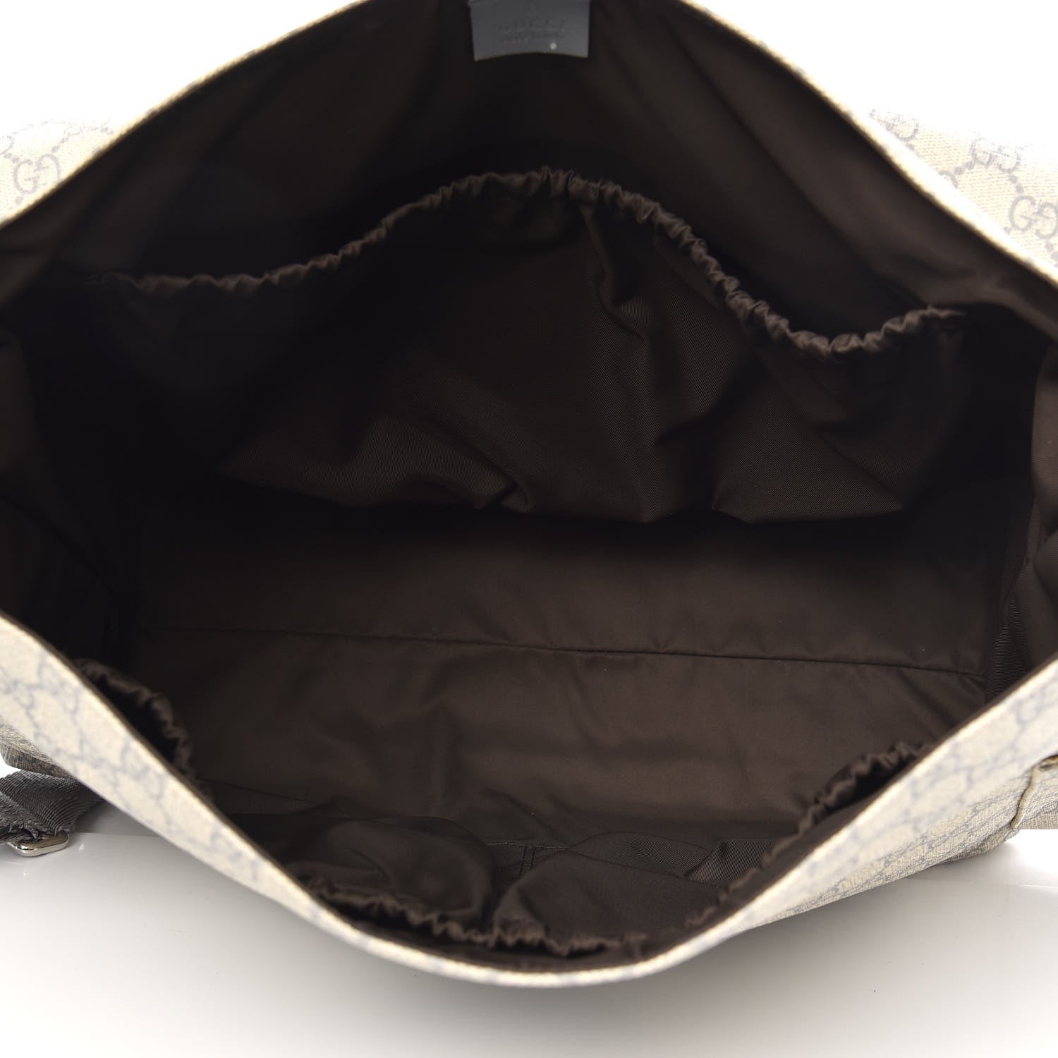 Gucci GG Plus Monogram Messenger Diaper Bag Ecru Grigio 5 of 11