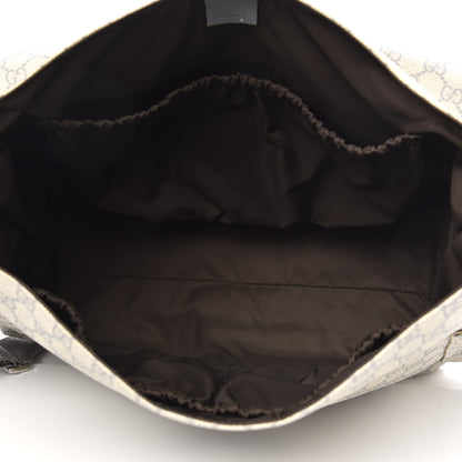 Gucci GG Plus Monogram Messenger Diaper Bag Ecru Grigio 5 of 11