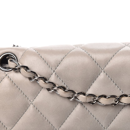 Chanel Lambskin Quilted 3 Accordion Flap Bag Grey 14 of 14