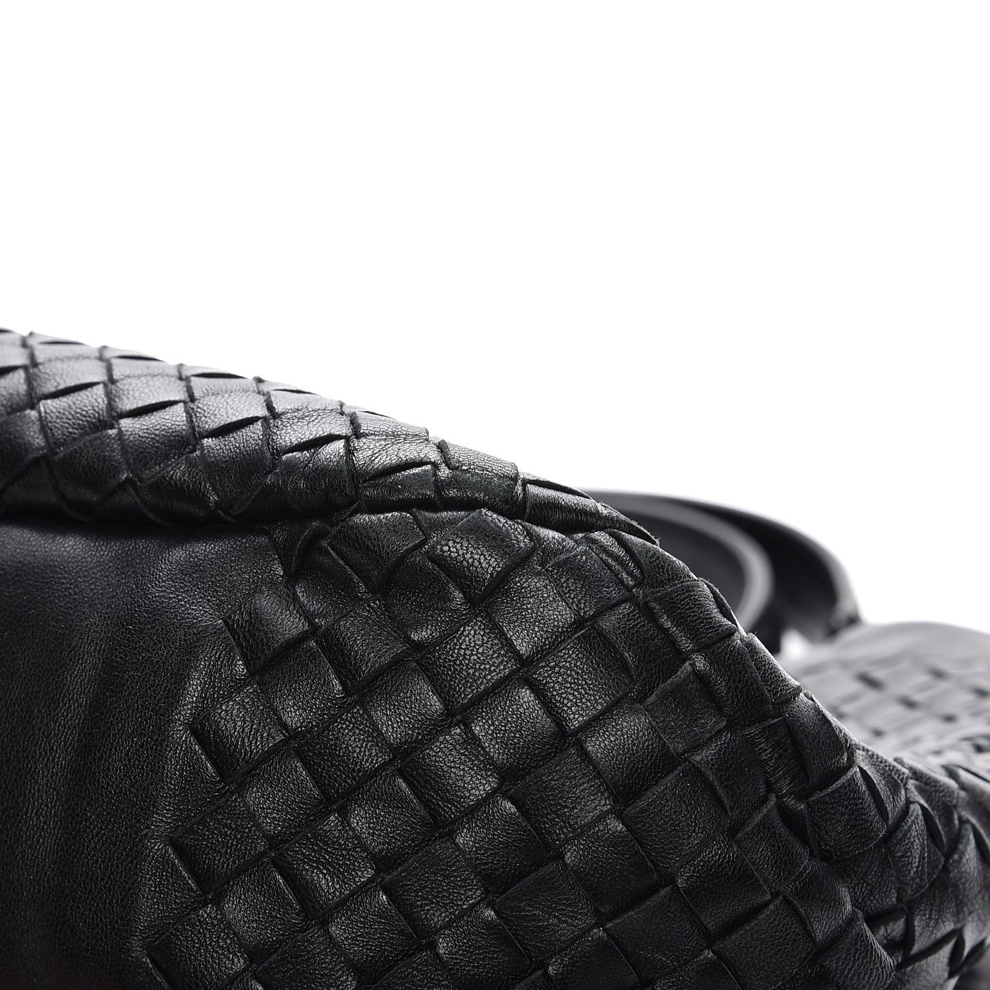 Nappa Intrecciato Medium Campana Nero Black
