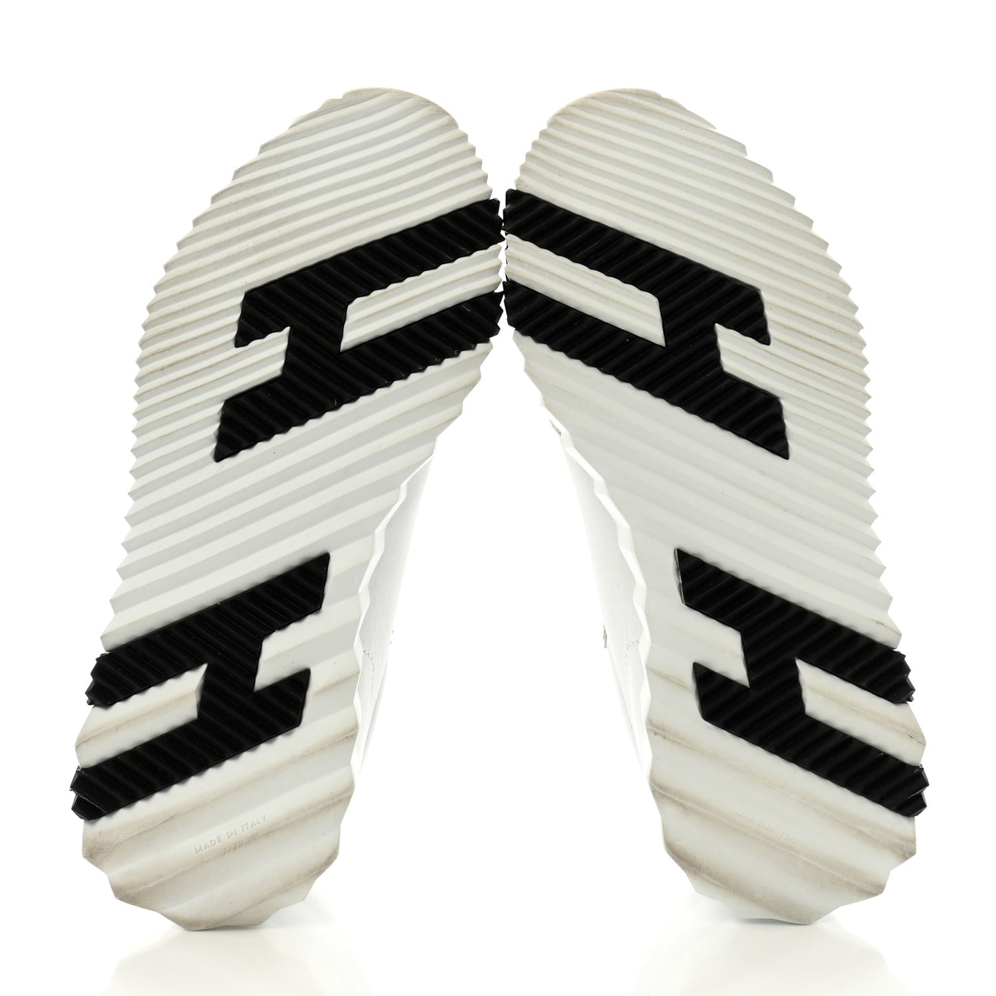 Goatskin Suede Goatskin Bouncing Sneakers 36.5 White Black