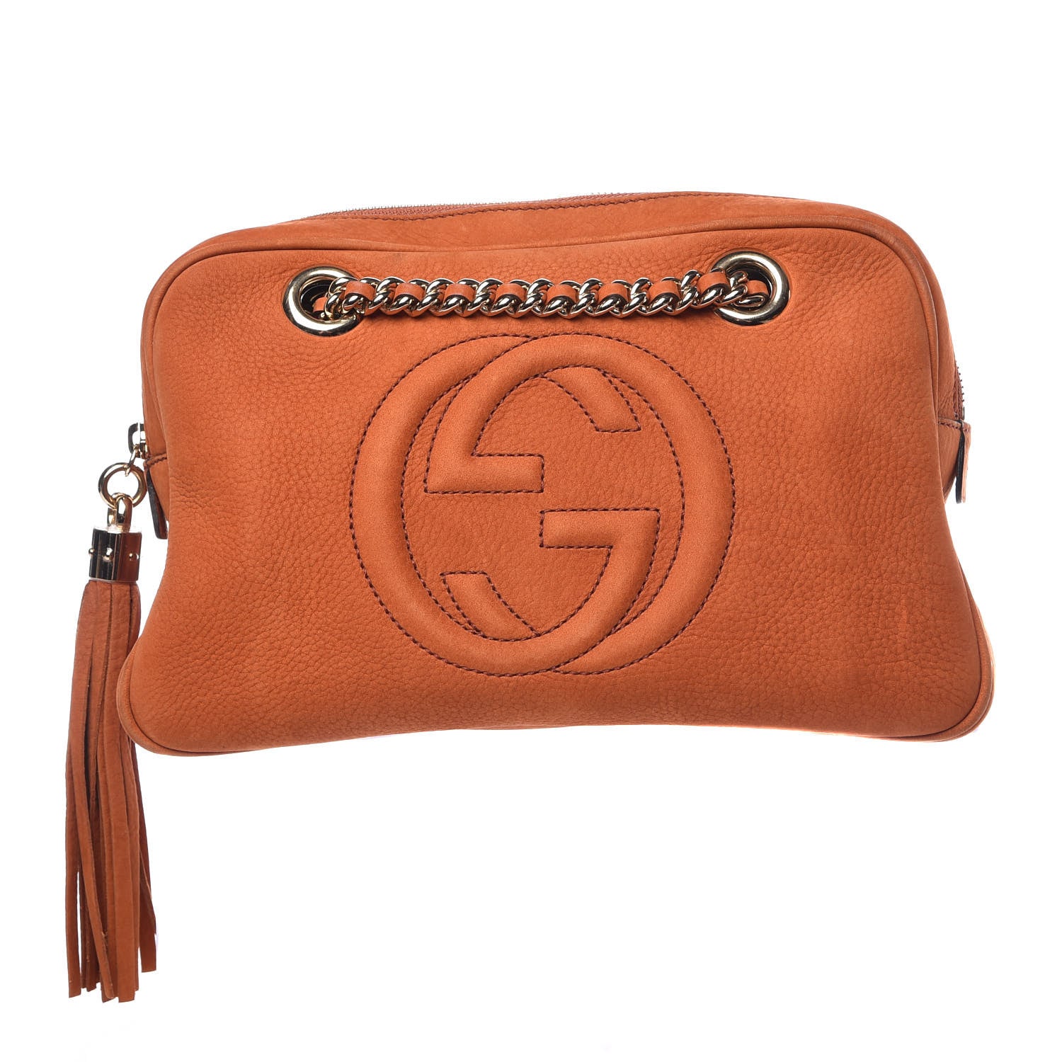 Gucci Vitello Range Small Soho Bowler Old Whisky 1 of 9