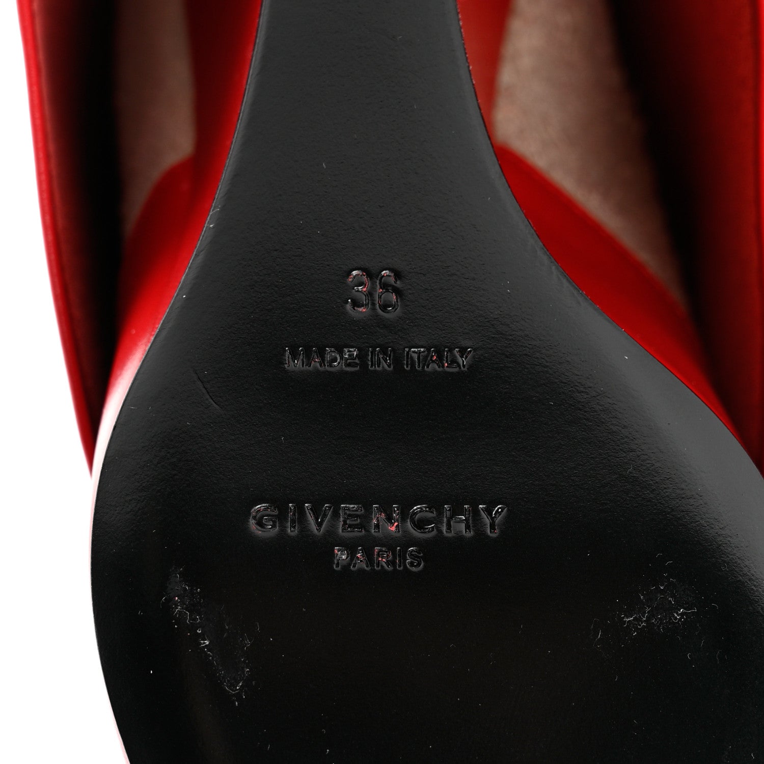 Givenchy Calfskin Shark Lock Ankle Boots 36 Red 6 of 11