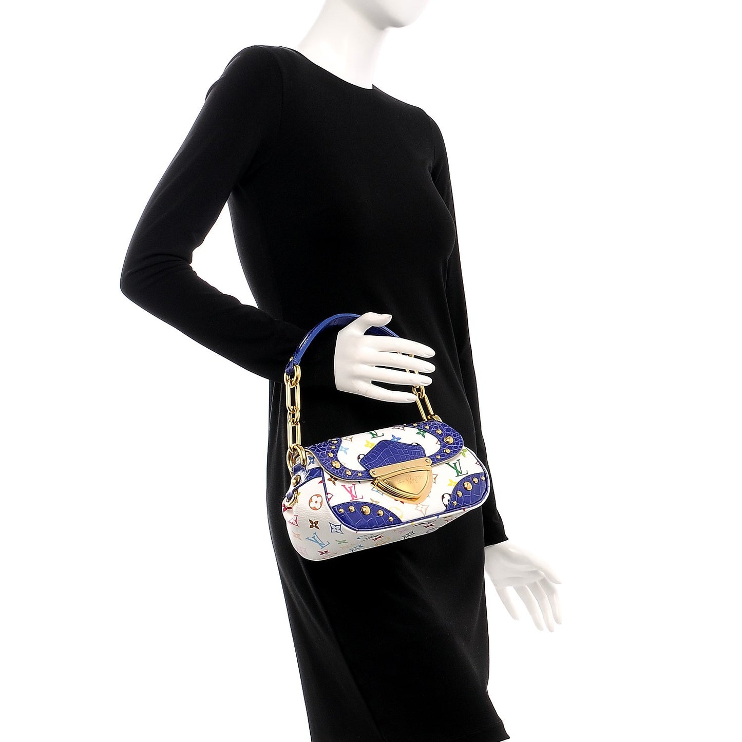 Alligator Monogram Multicolor Marilyn White