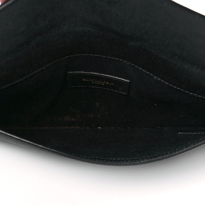 Saint Laurent Grain De Poudre Uptown Pouch Black 5 of 11