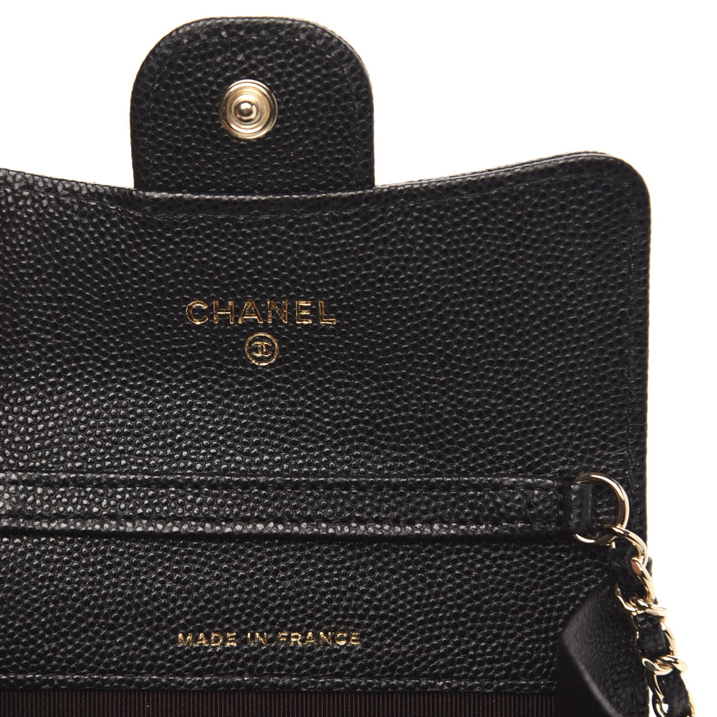 Caviar Quilted Flap Classic Belt Bag Black