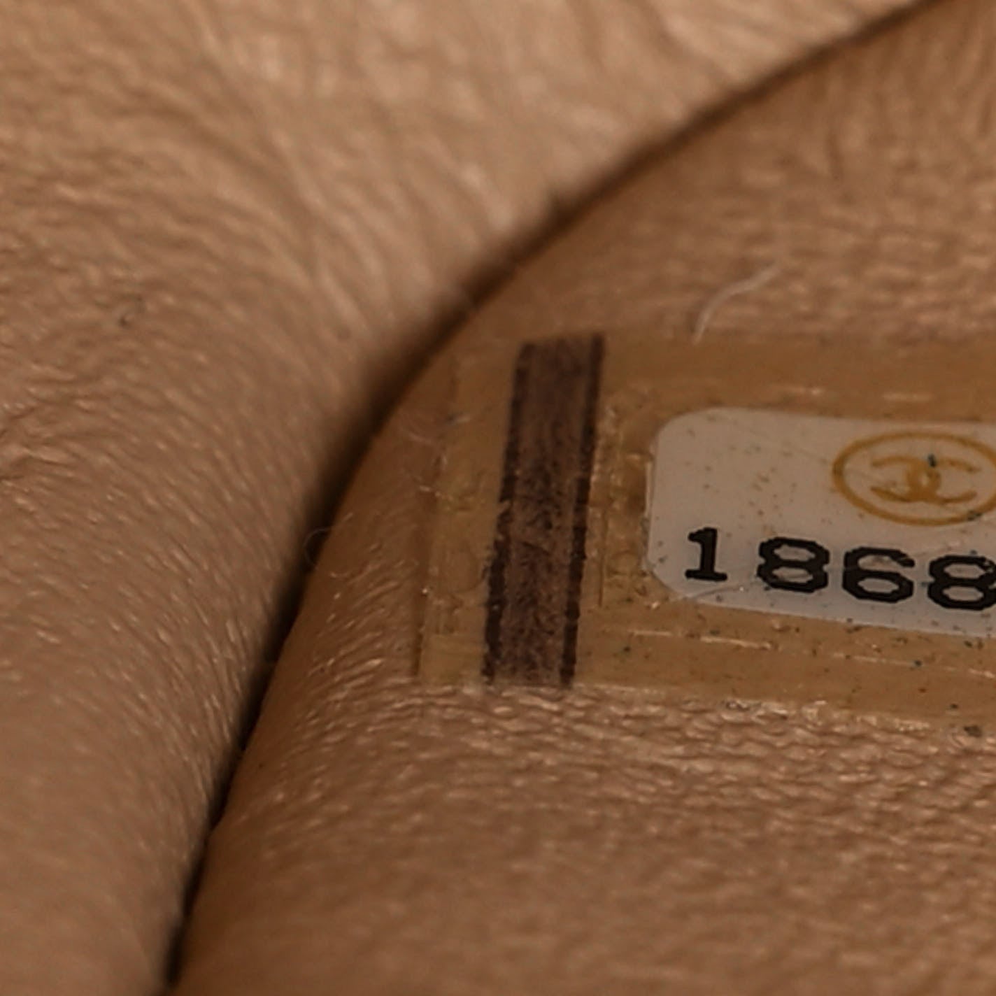 Caviar Quilted Jumbo Double Flap Beige