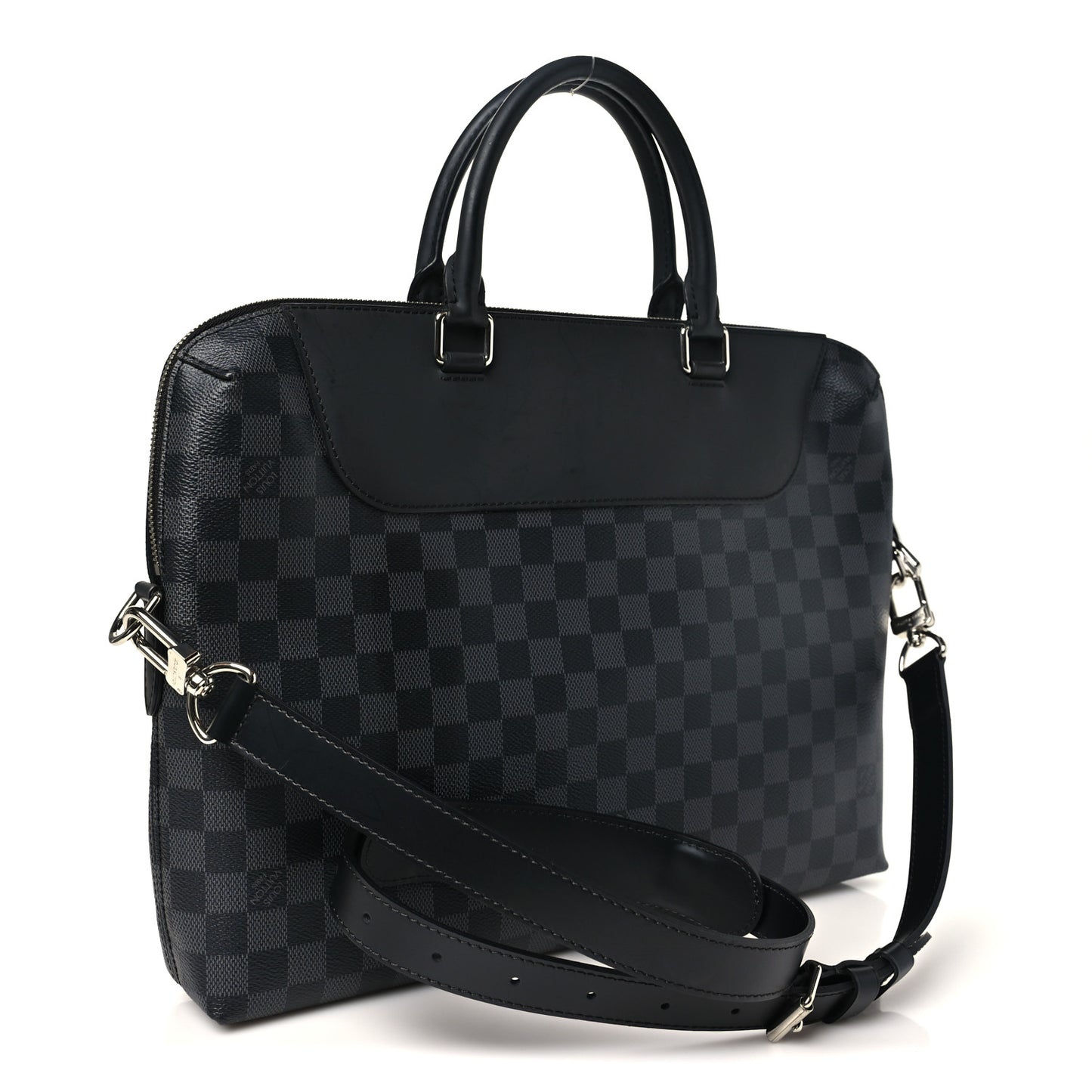 Damier Graphite Porte-Documents Jour