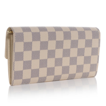 Louis Vuitton Damier Azur Sarah Wallet 3 of 8