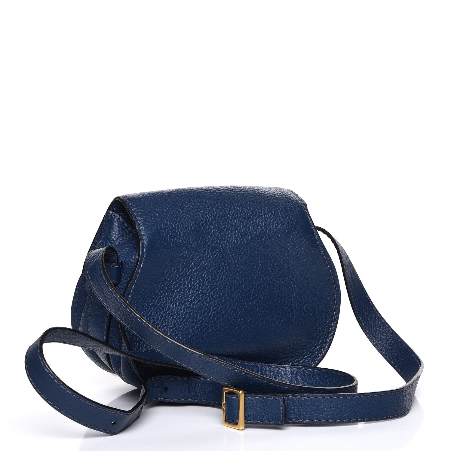 Chloe Calfskin Mini Marcie Round Crossbody Bag Royal Navy 3 of 8