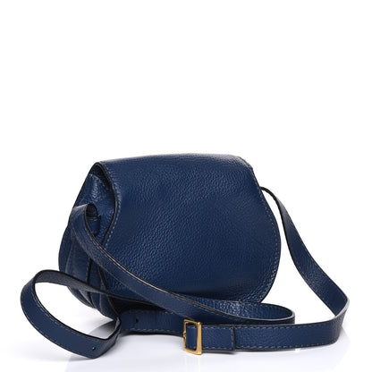 Chloe Calfskin Mini Marcie Round Crossbody Bag Royal Navy 3 of 8