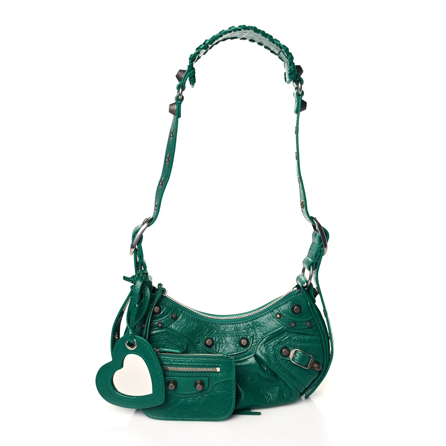 Agneau Arena XS Le Cagole Shoulder Bag Jade