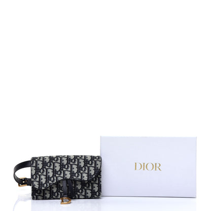 Christian Dior Oblique Saddle Belt Bag Blue 10 of 10