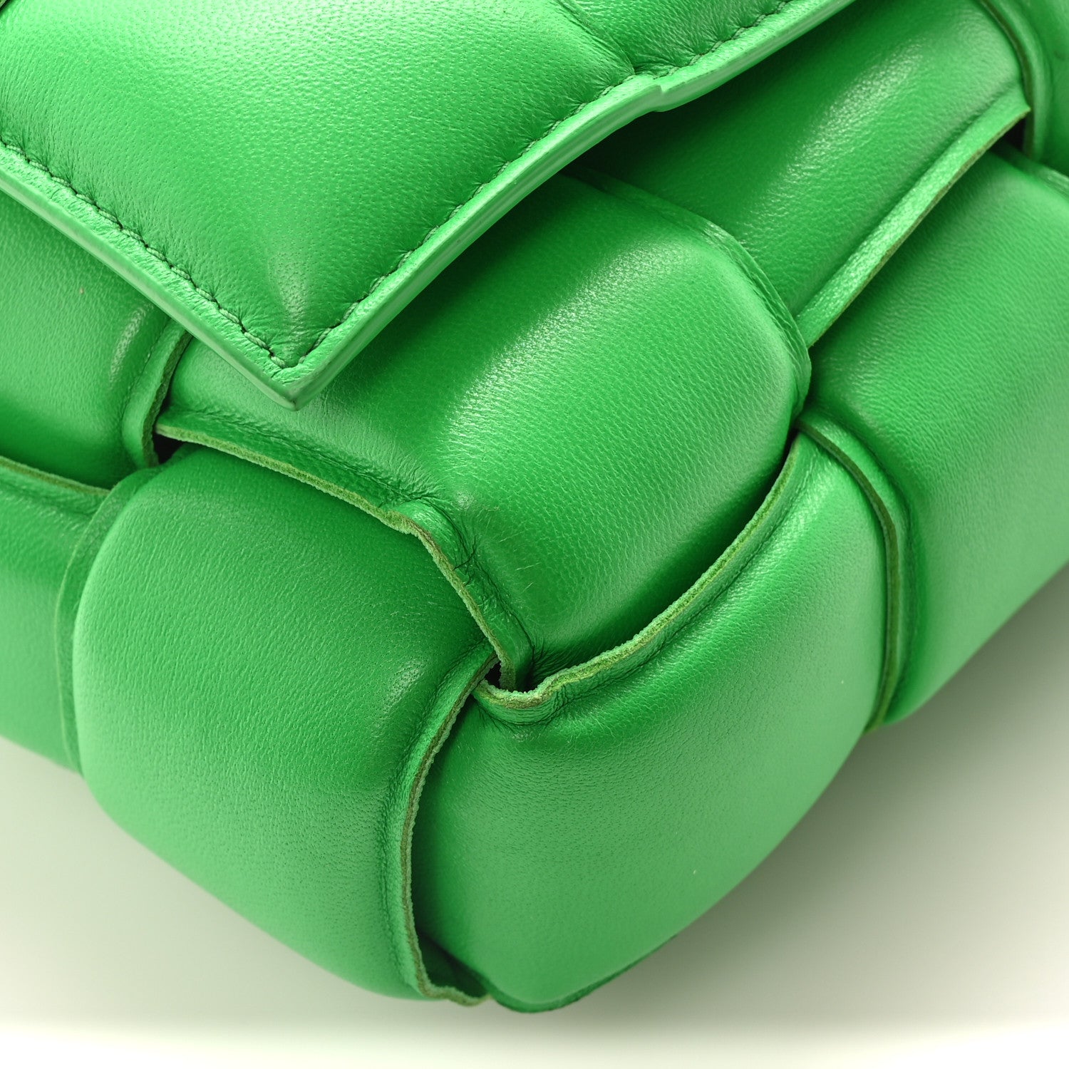 Bottega Veneta Nappa Maxi Intreccio Padded Cassette Crossbody Bag Parakeet 9 of 10