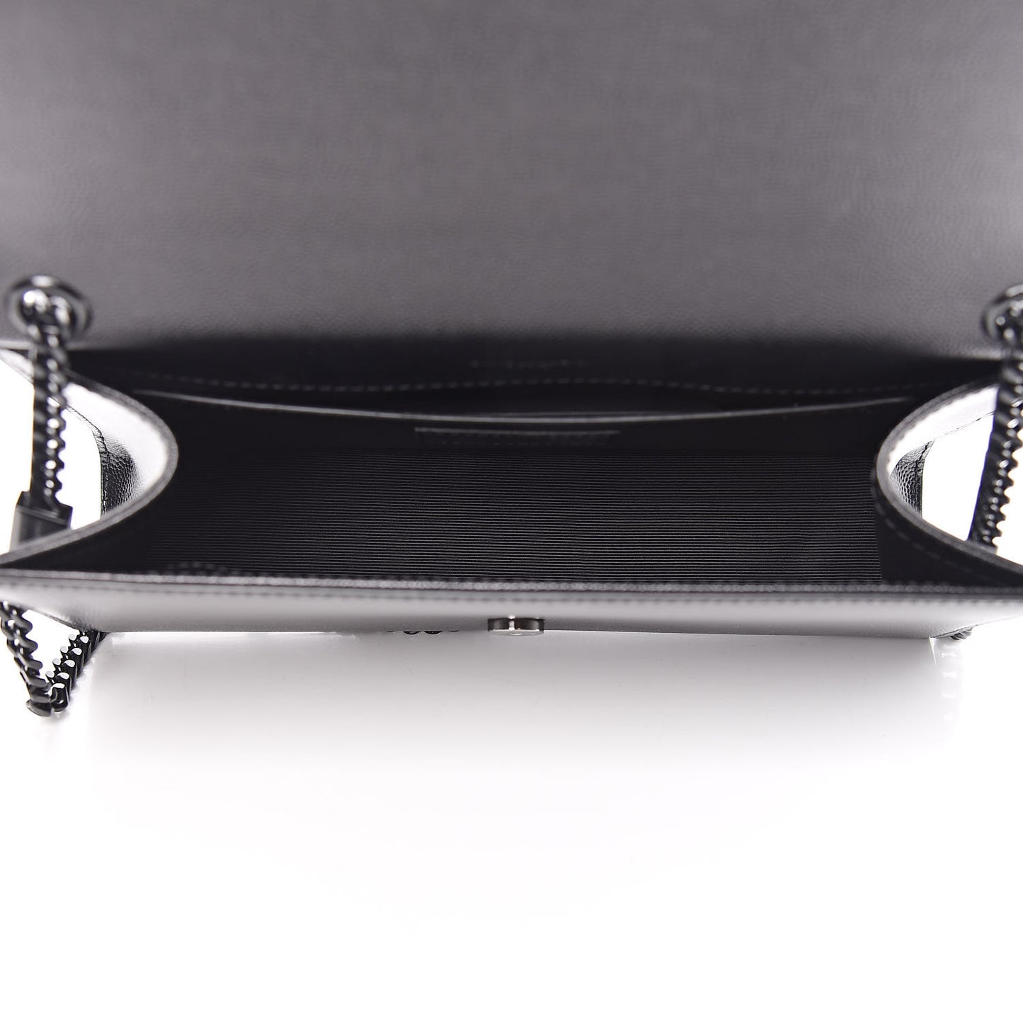Grain De Poudre Medium Classic Monogram Kate Satchel Black