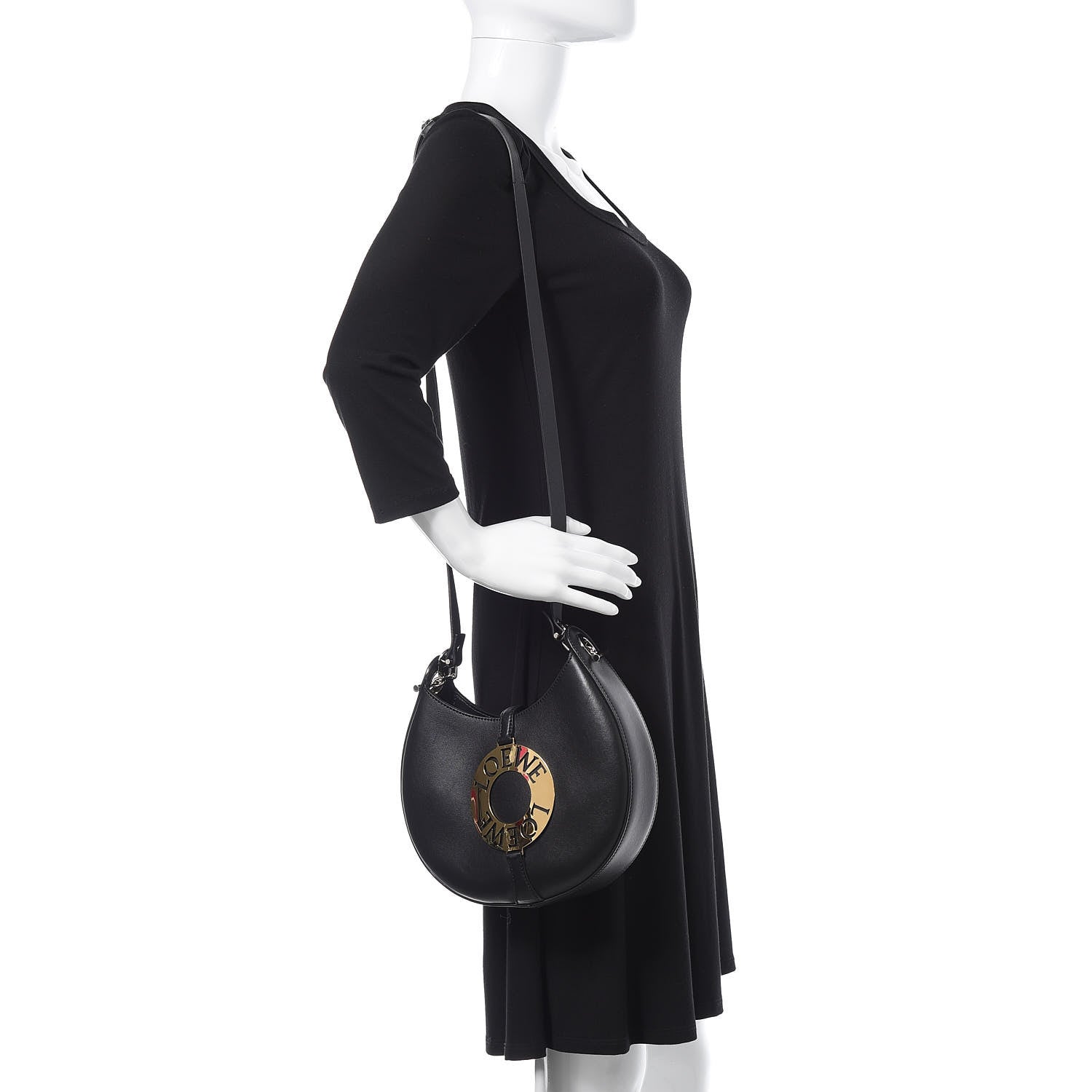 Loewe Calfskin Small Joyce Bag Black 2 of 8