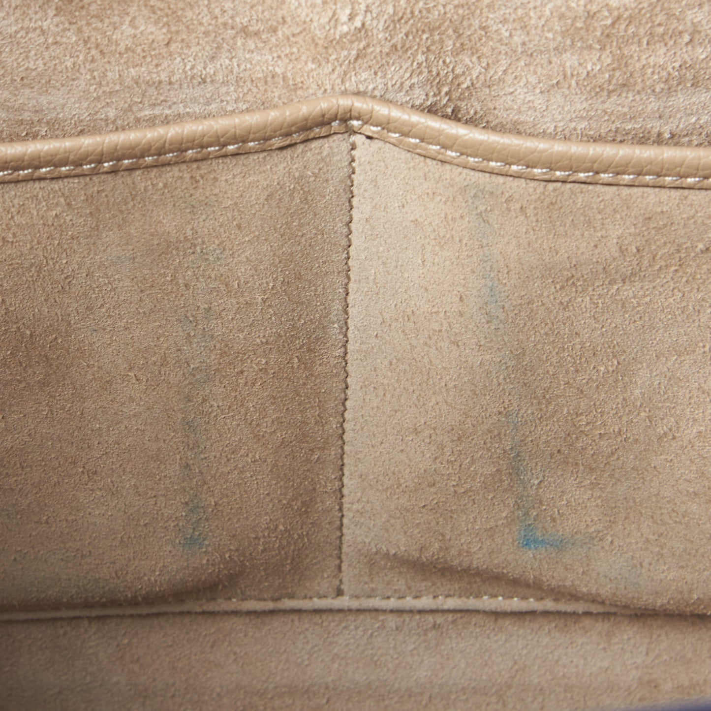 Drummed Calfskin Micro Luggage Dune
