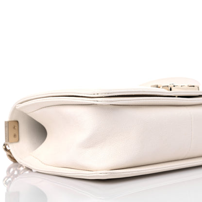 Chanel Caviar Quilted Medium Boy Flap White 8 of 9