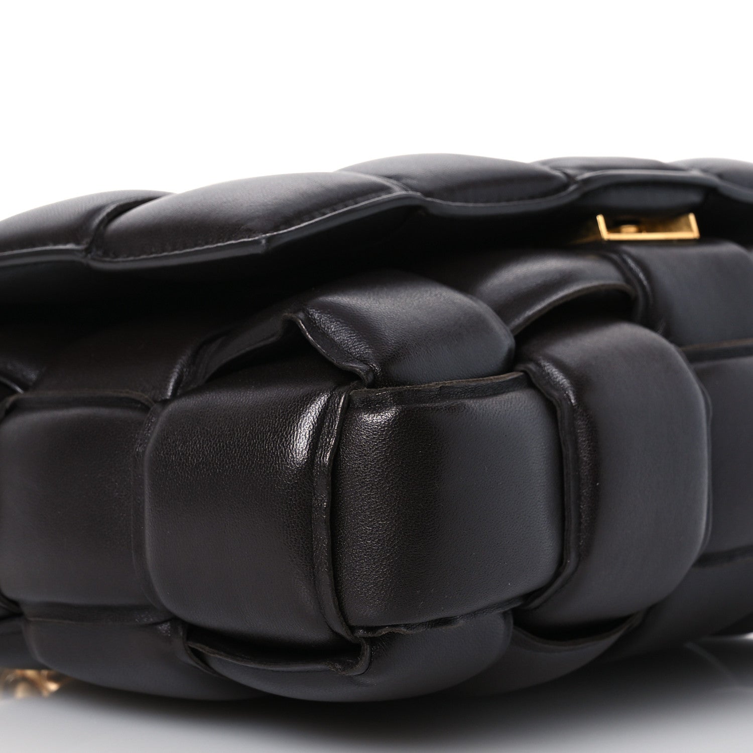 Bottega Veneta Lambskin Maxi Intreccio Padded Chain Cassette Crossbody Bag Fondant 10 of 18