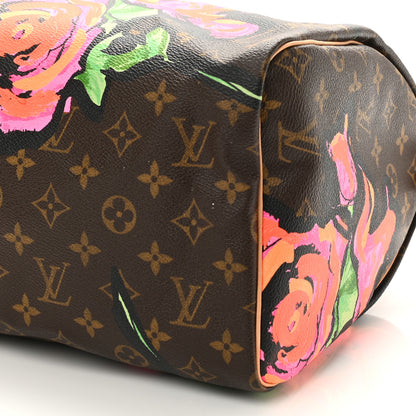 Louis Vuitton Monogram Roses Speedy 30 10 of 11