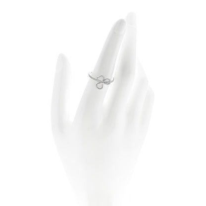 Tiffany Platinum Diamond Mini Open Paper Flowers Ring 54 7 2 of 6