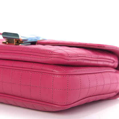 Celine Calfskin Quilted Medium C Bag Pink 8 of 10