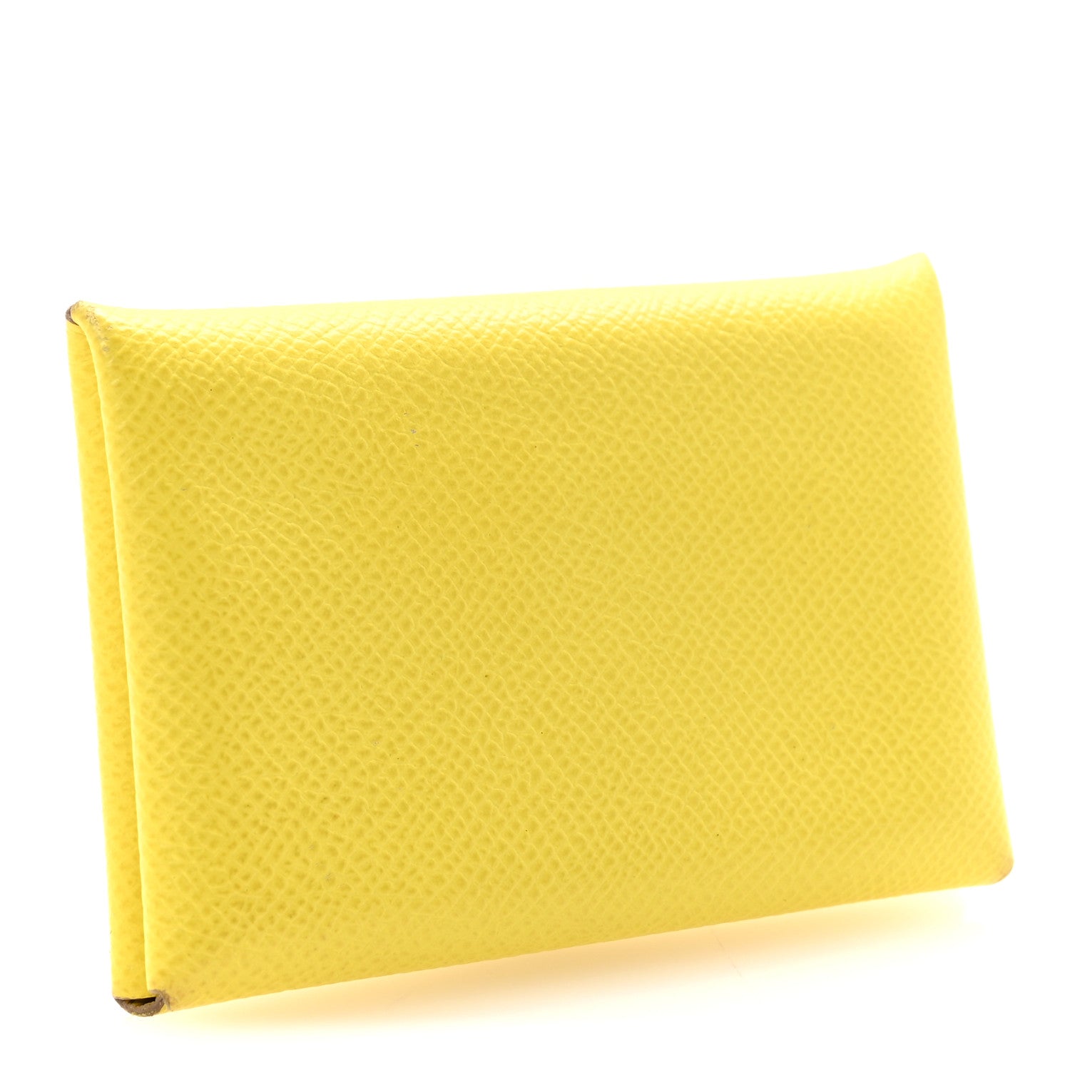 Hermes Epsom Calvi Card Case Lime 3 of 6