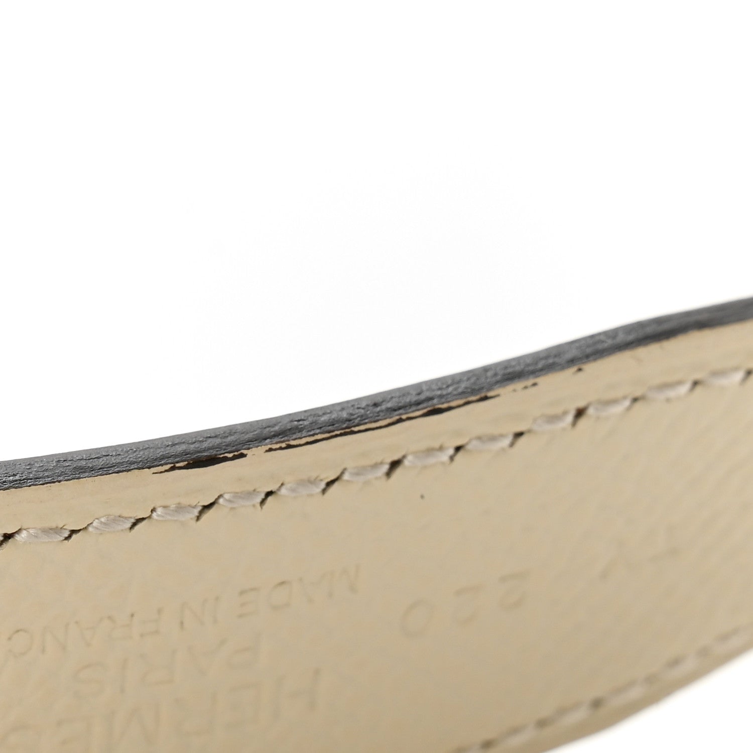 Hermes Swift Epsom 24mm Belt Strap 80 32 Craie Biscuit 6 of 6