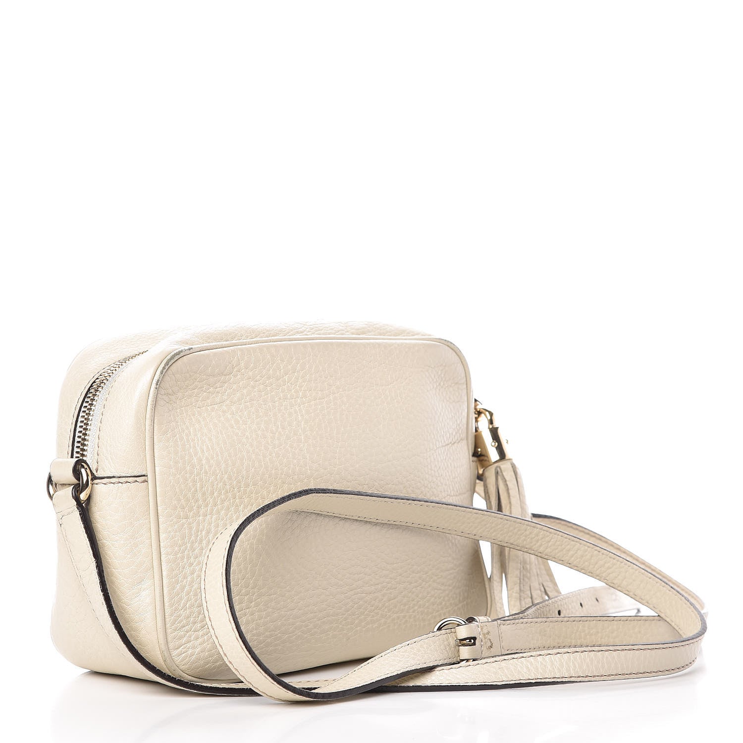 Gucci Pebbled Calfskin Small Soho Disco Bag Off White 3 of 15