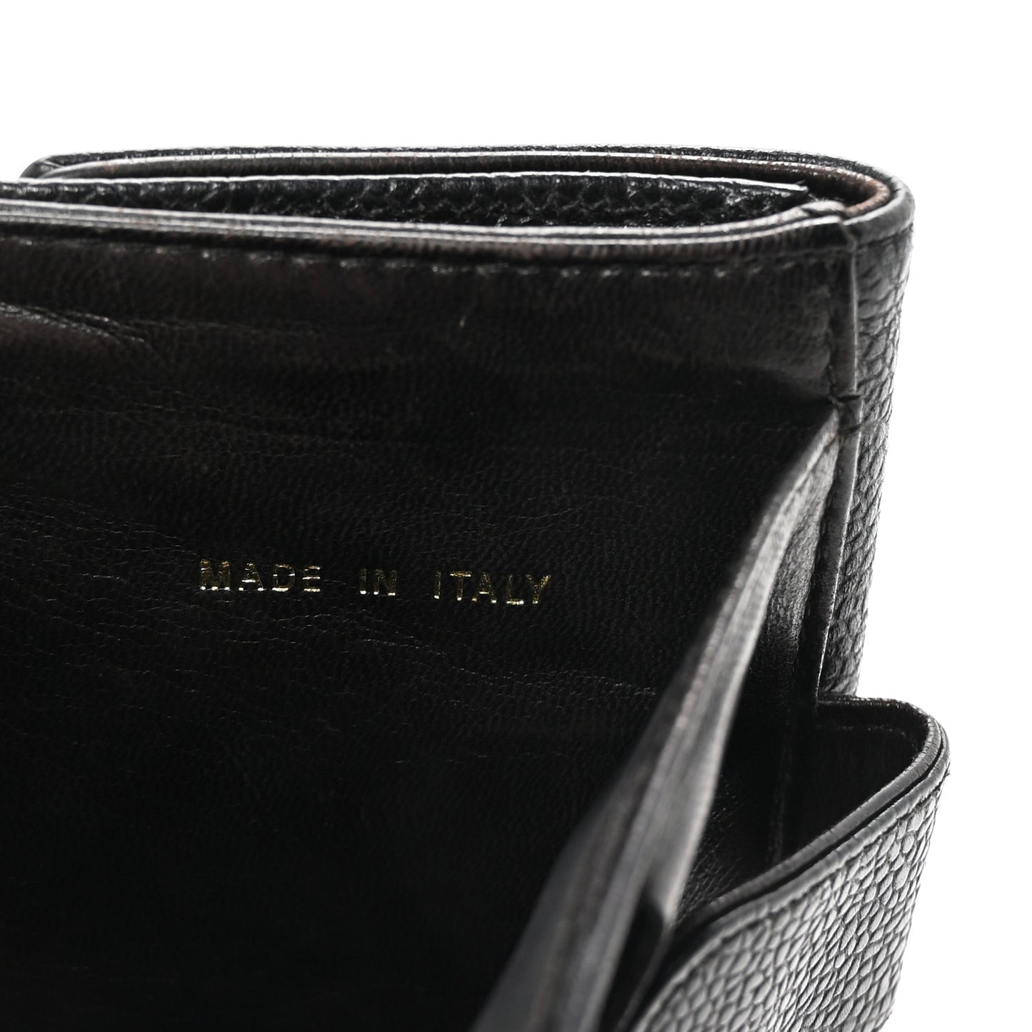Caviar Timeless CC Compact French Wallet Black