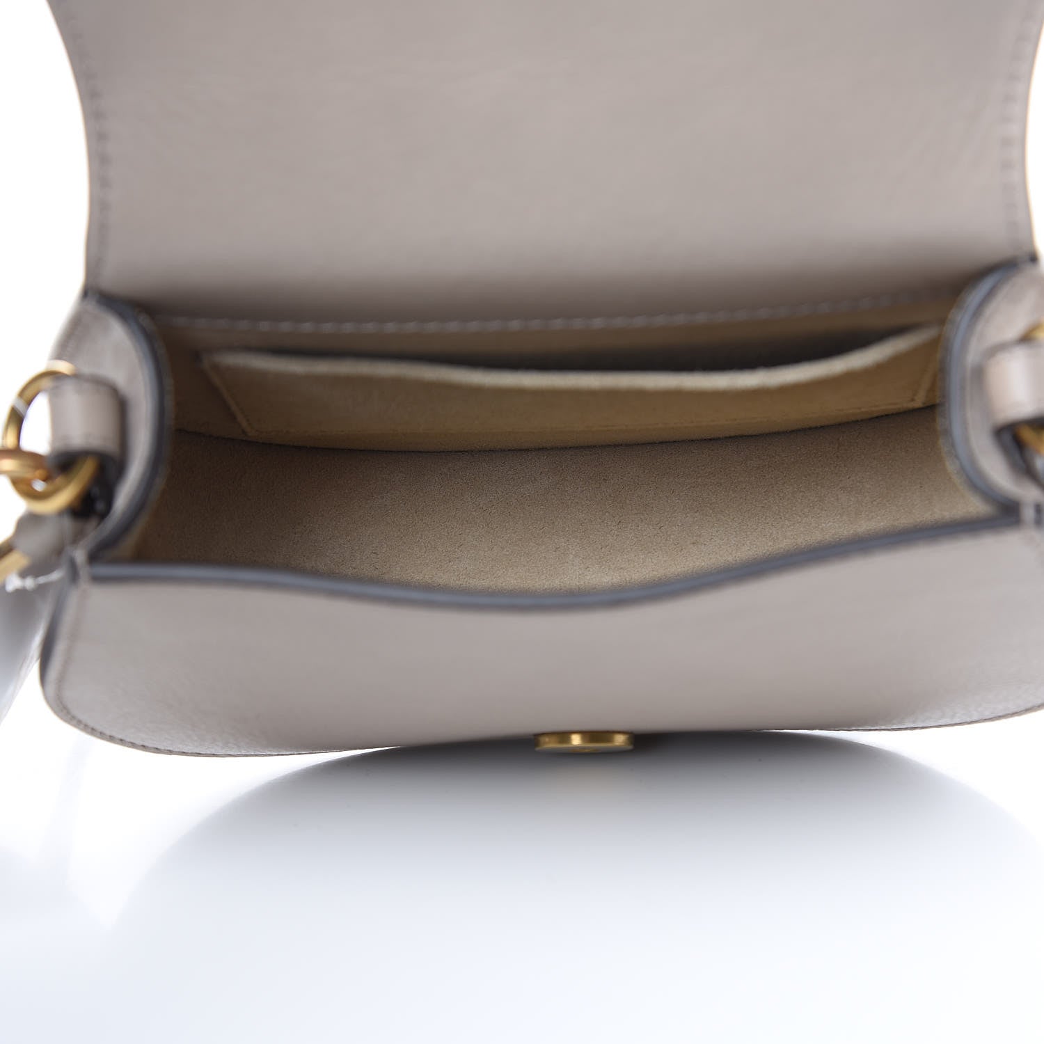 Chloe Calfskin Suede Small Nile Bracelet Bag Motty Grey 5 of 11