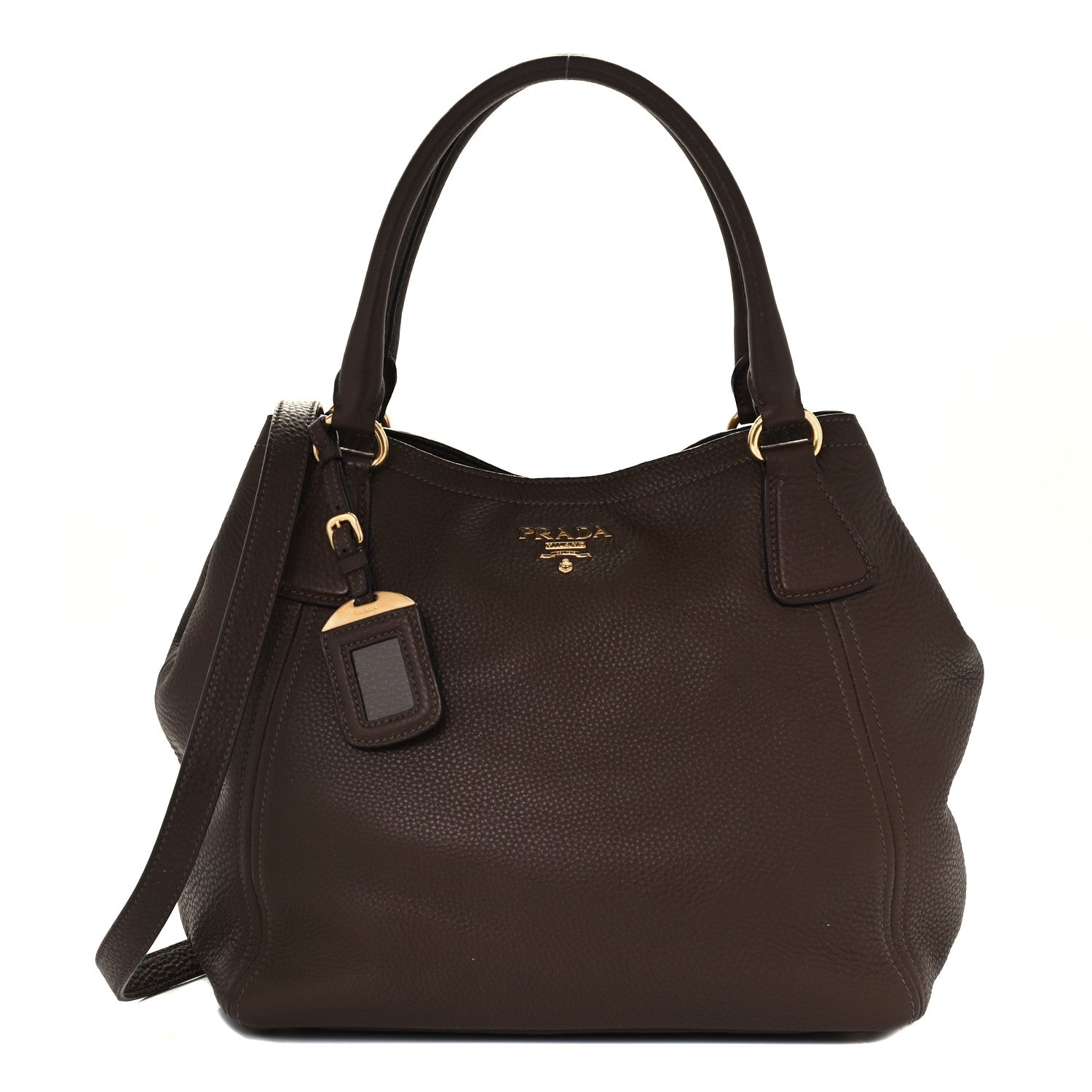 Prada Vitello Daino Shoulder Bag Caffe 1 of 11