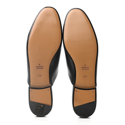 Gucci Calfskin Flower Embroidered Princetown Slippers 40.5 Black 5 of 8