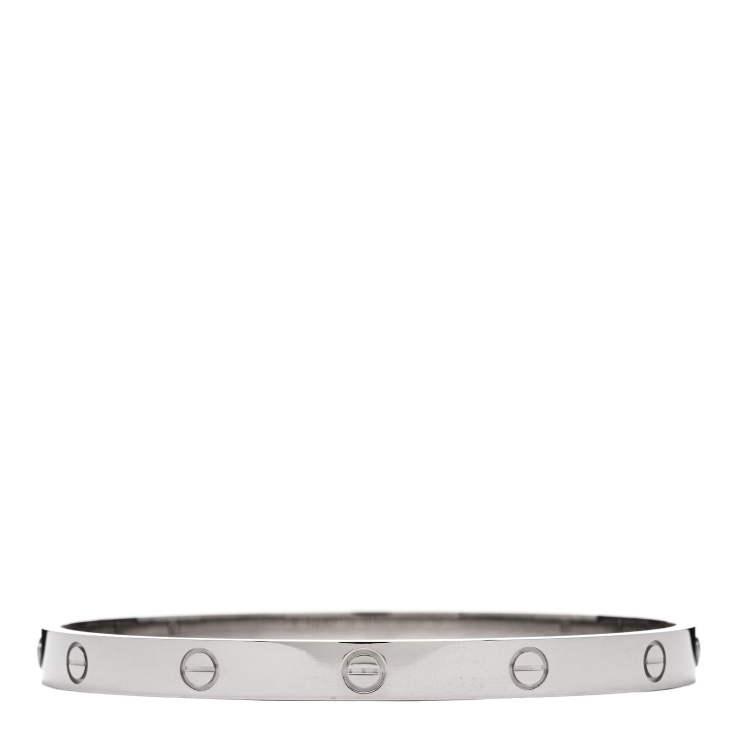 18K White Gold LOVE Bracelet 20
