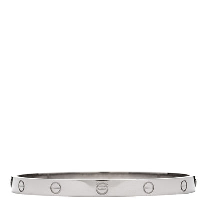 Cartier 18K White Gold LOVE Bracelet 20 2 of 5