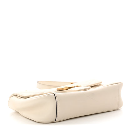 Gucci Calfskin Matelasse Mini GG Marmont Shoulder Bag White 4 of 11