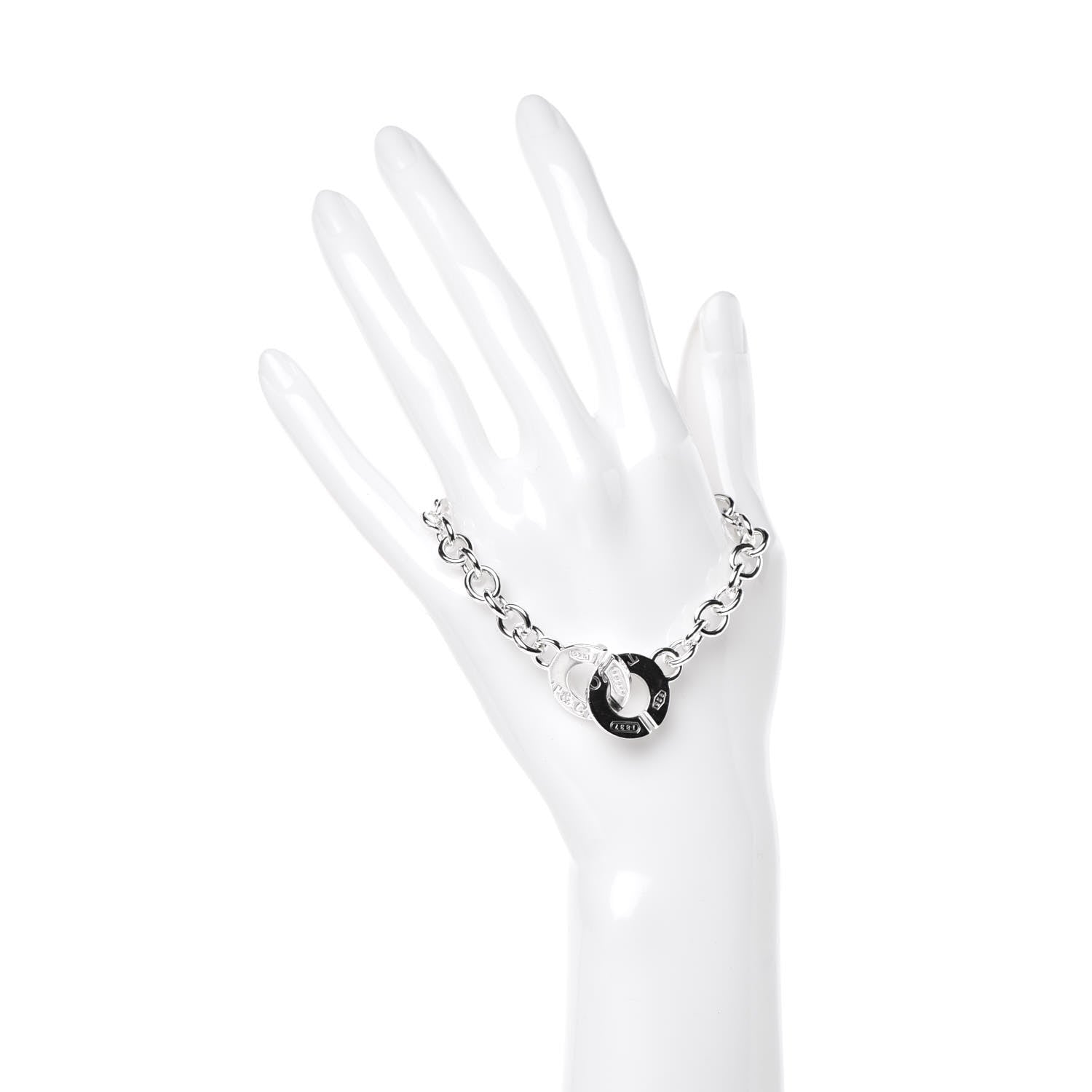 Tiffany Sterling Silver 1837 Circle Clasp Bracelet 2 of 6