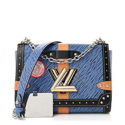 Louis Vuitton Epi Complice Trunks and Bags Twist Shoulder Bag MM Denim Light 3 of 13