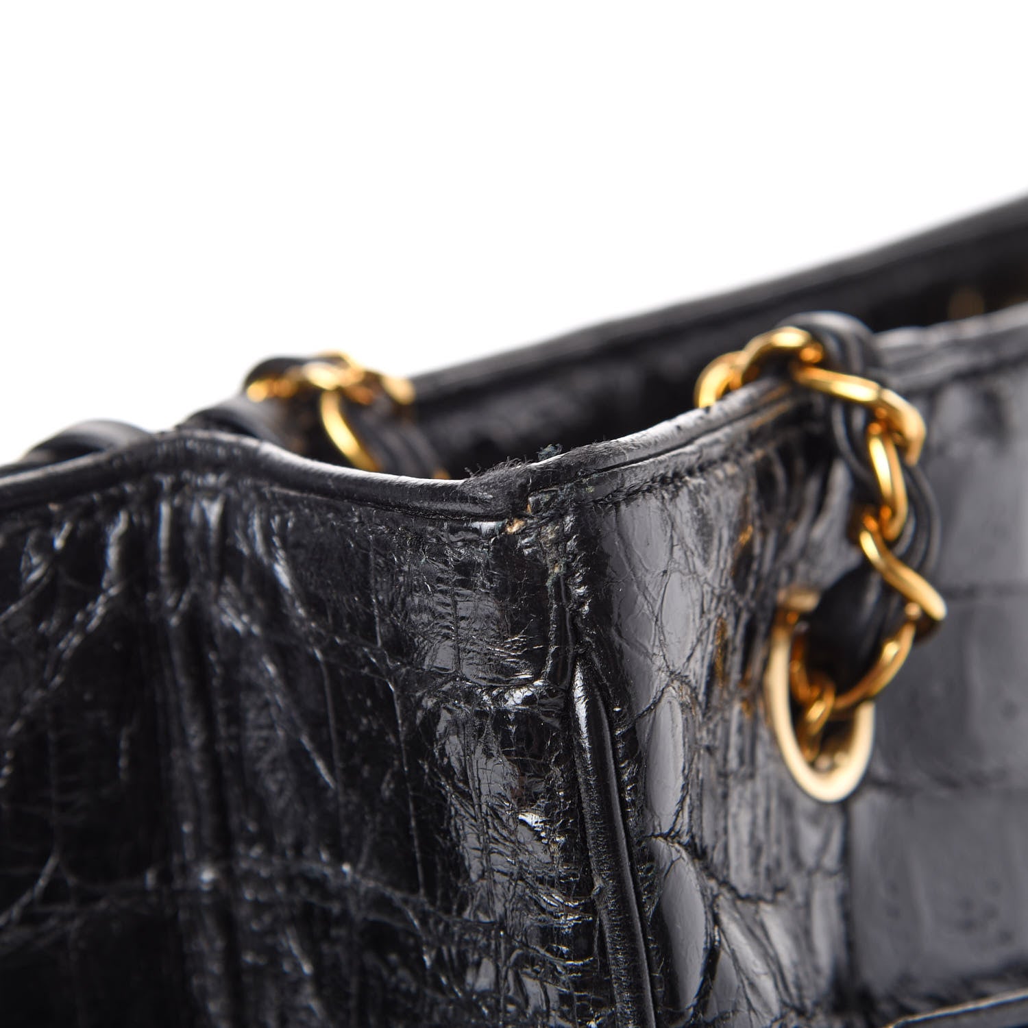 Chanel Alligator Tote Black 13 of 16