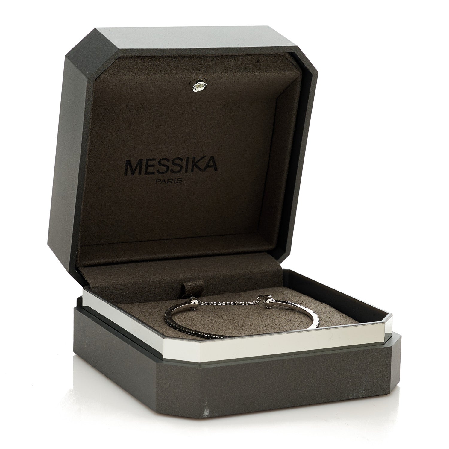 Messika 18K White Gold Black Diamond Bracelet 5 of 5