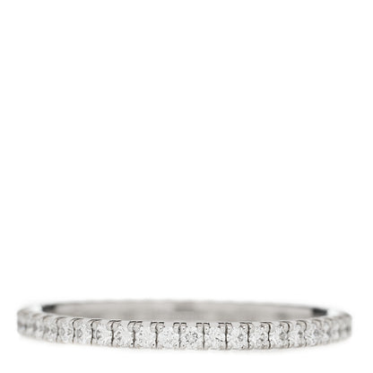 Cartier 18K White Gold Diamond 1.5mm Etincelle de Cartier Wedding Band Ring 48 4.5 3 of 7