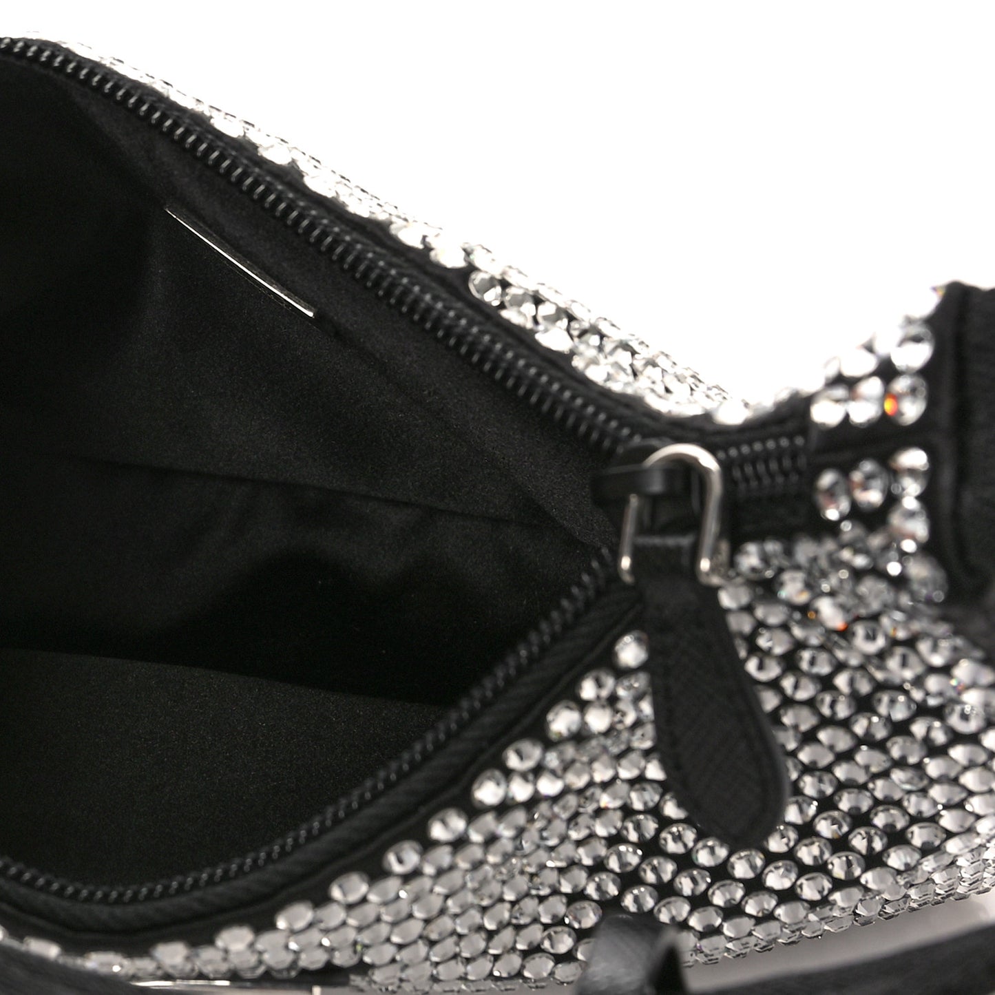 Satin Crystal Mini Re-Edition 2000 Bag Cristal