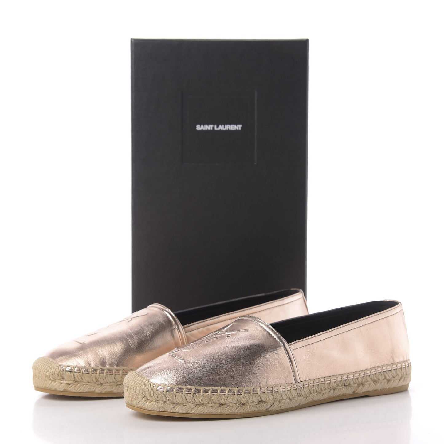 Metallic Lambskin Monogram Espadrilles 39.5 Blush