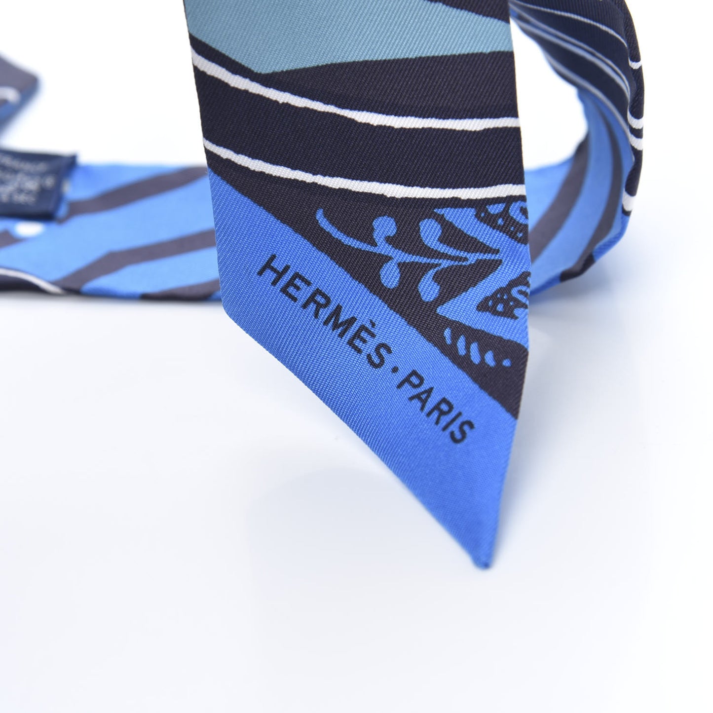 Silk Jeu de Soie Uniforme Twilly Cobalt Celadon Marine
