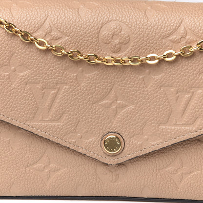 Louis Vuitton Empreinte Pochette Felicie Chain Wallet Papyrus 8 of 11