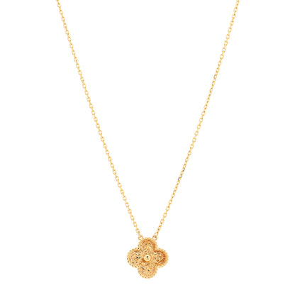 Van Cleef & Arpels 18K Yellow Gold Vintage Alhambra Pendant Necklace 1 of 6