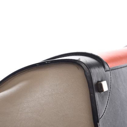 Celine Smooth Calfskin Mini Tri-Color Luggage Bright Orange 12 of 14