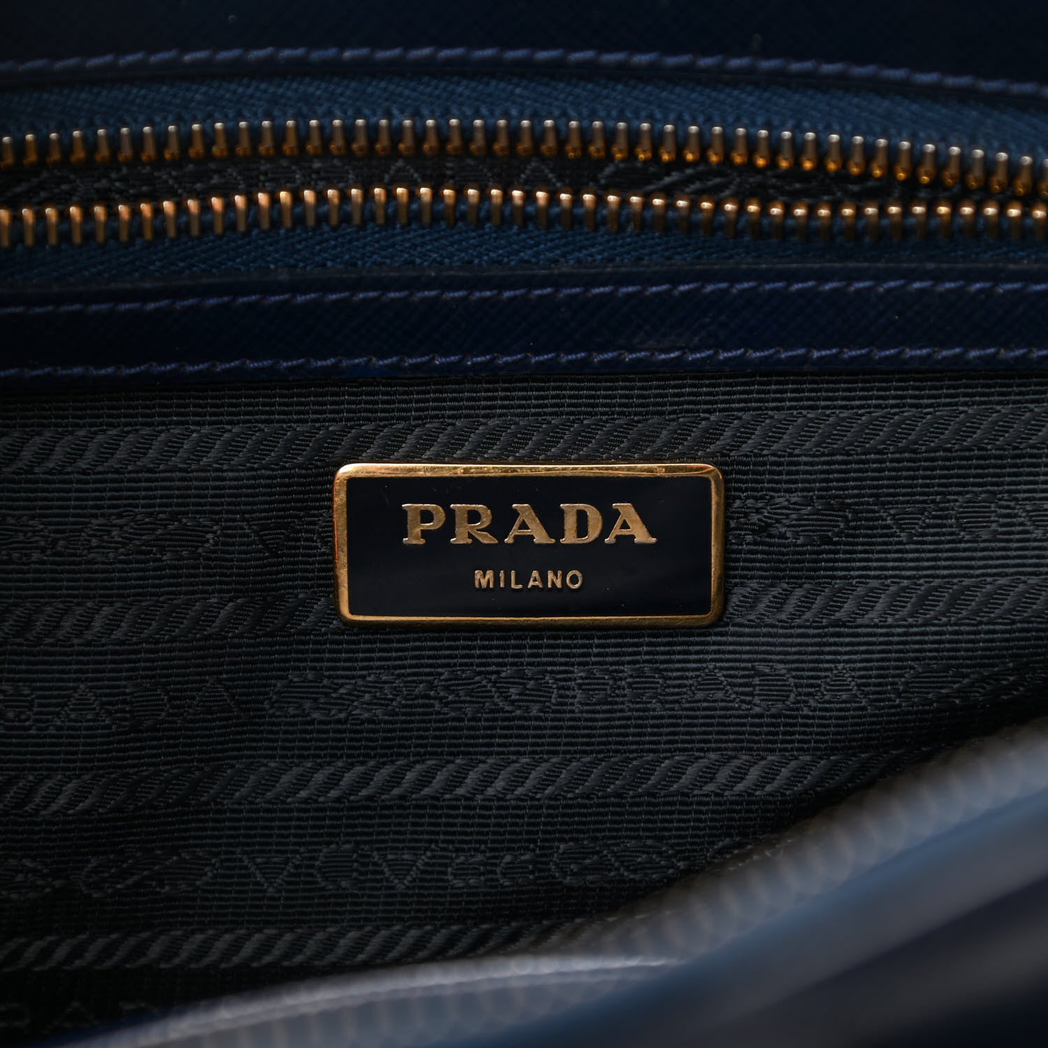 Prada Saffiano Vernice Mini Galleria Double Zip Tote Baltico 10 of 17