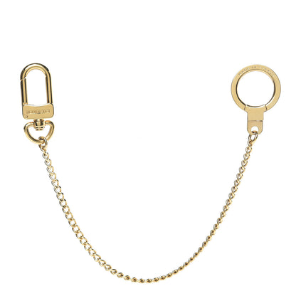 Louis Vuitton Metal Pochette Extender Key Ring Chain Gold 1 of 3
