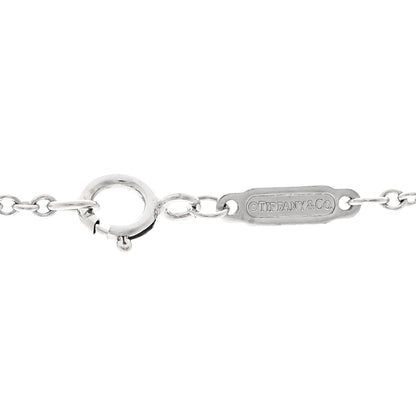 Tiffany 18K White Gold Diamond Knot Pave Necklace 5 of 6